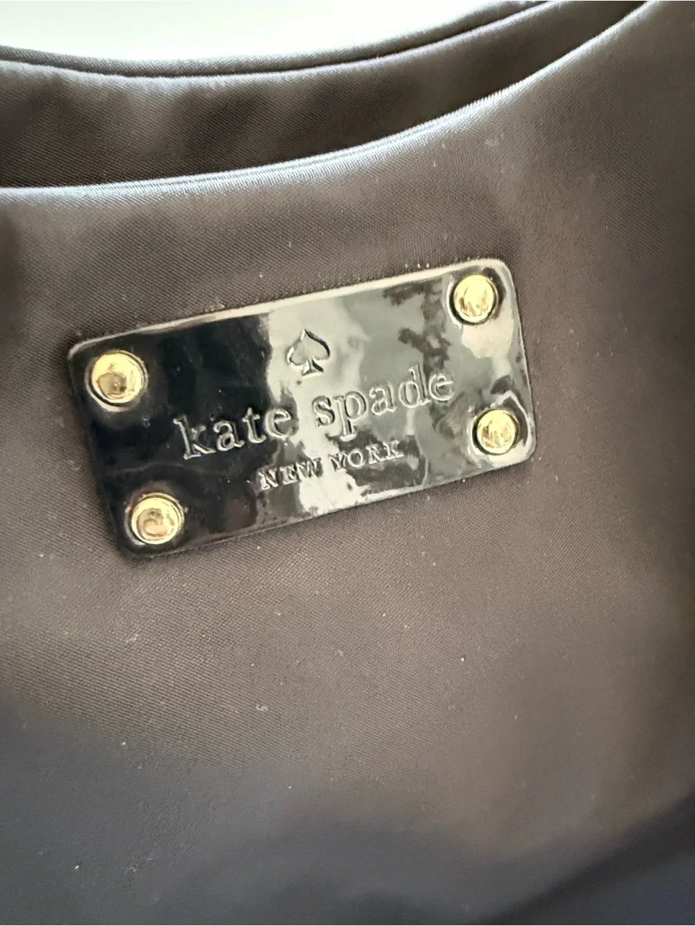 kate spade Black Nylon Tote with Dual Straps